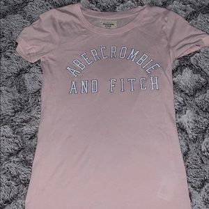 Pink Abercrombie and Fitch tee shirt